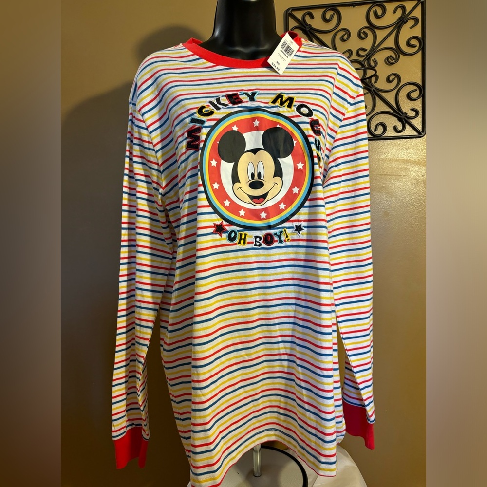 Disney Mickey Mouse Oh Boy Long Sleeve Tee